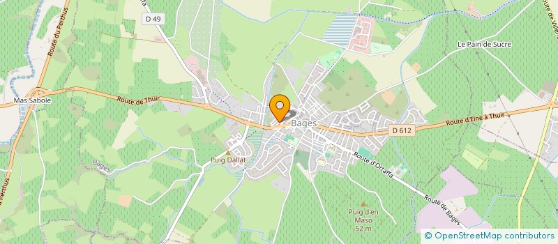 localisation de l'entreprise MONSIEUR XAVIER LEFEVRE  BAGES