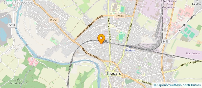 localisation de l'entreprise MONSIEUR XAVIER LEFUR à THOUARS