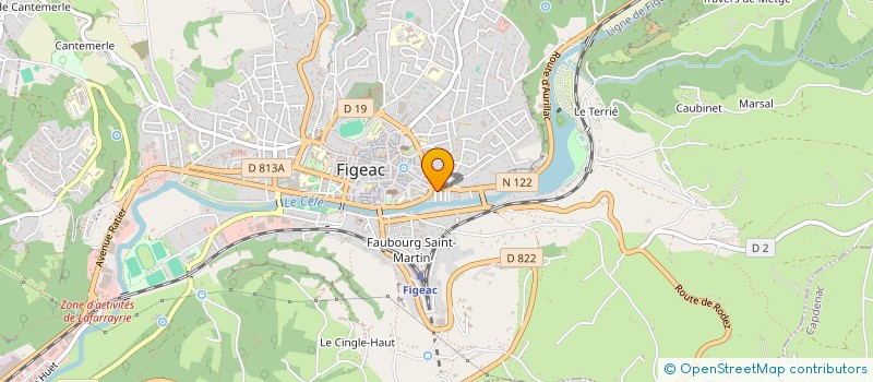 localisation de l'entreprise MONSIEUR XAVIER LEGAY  FIGEAC