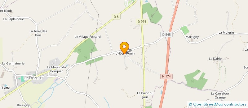 localisation de l'entreprise MONSIEUR XAVIER LEGLINEL  LE DEZERT