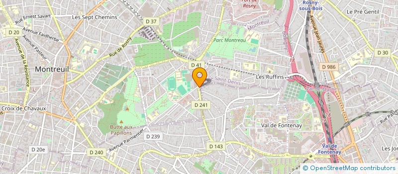 localisation de l'entreprise MONSIEUR XAVIER LELIEVRE à MONTREUIL
