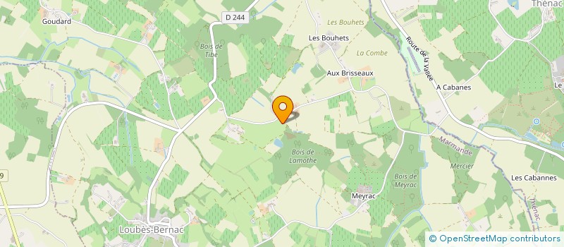 localisation de l'entreprise MONSIEUR XAVIER LEMAIRE à LOUBES-BERNAC