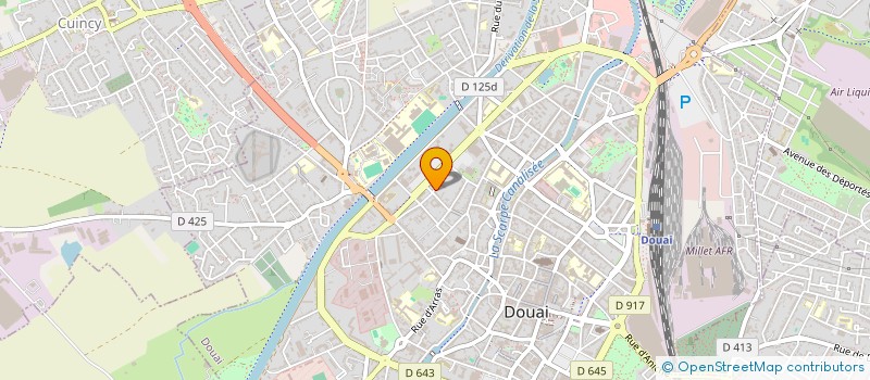 localisation de l'entreprise MONSIEUR XAVIER LEMAIRE à DOUAI