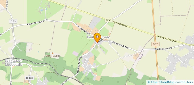 localisation de l'entreprise MONSIEUR XAVIER LEMAISTRE  HAUTOT-L'AUVRAY