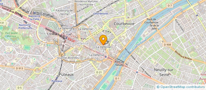 localisation de l'entreprise MONSIEUR XAVIER LEMARECHAL à COURBEVOIE