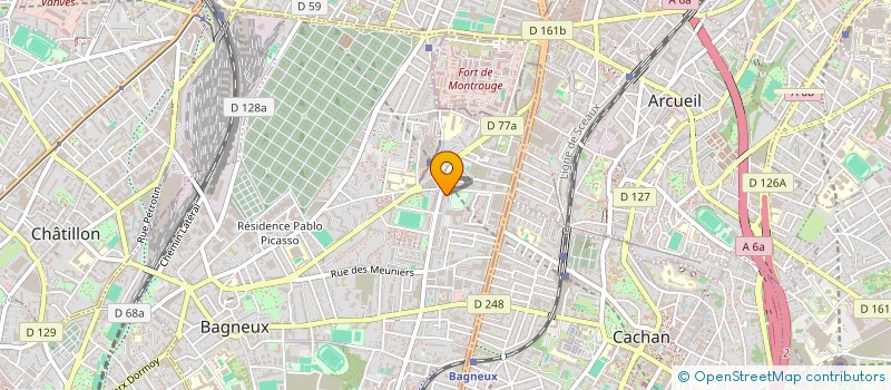 localisation de l'entreprise MONSIEUR XAVIER LEMERCIER à BAGNEUX