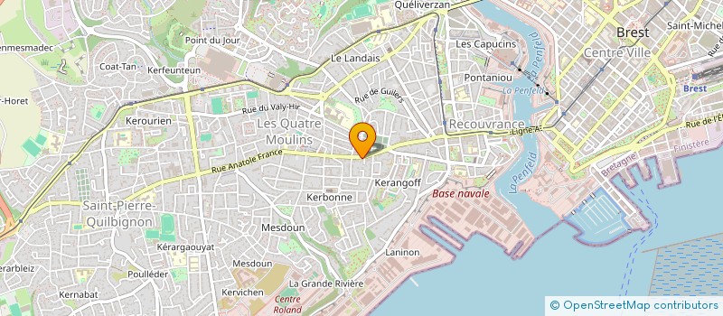 localisation de l'entreprise MONSIEUR XAVIER LEMEUNIER à BREST