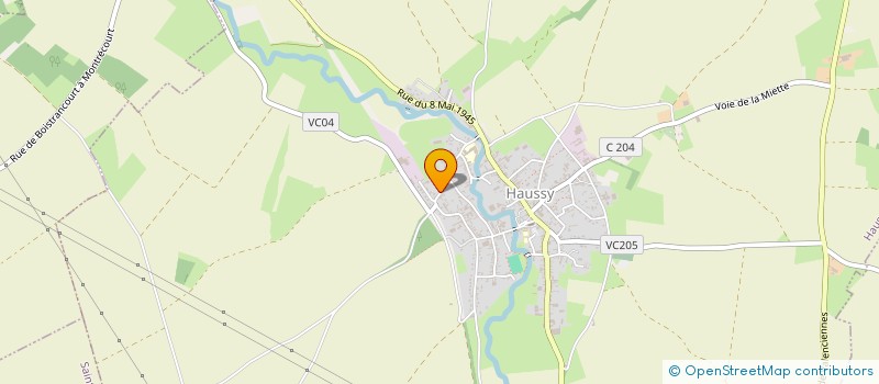 localisation de l'entreprise MONSIEUR XAVIER LEMOINE  HAUSSY