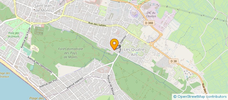 localisation de l'entreprise MONSIEUR XAVIER LENORMAND à SAINT-JEAN-DE-MONTS
