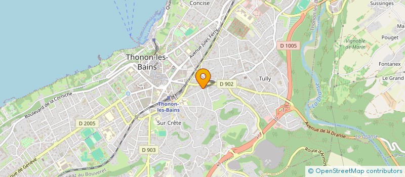 localisation de l'entreprise MONSIEUR XAVIER LEON à THONON-LES-BAINS