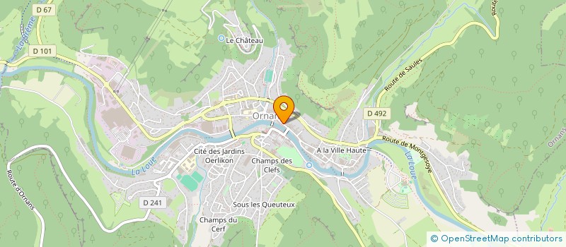 localisation de l'entreprise MONSIEUR XAVIER LEON PAUL DEFORET à ORNANS