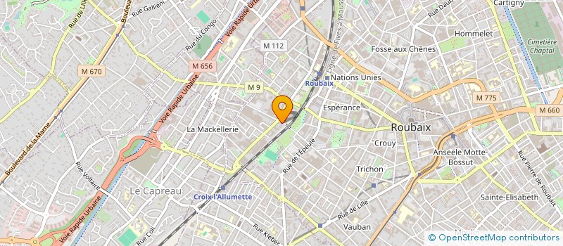 localisation de l'entreprise MONSIEUR XAVIER LEPERS  ROUBAIX