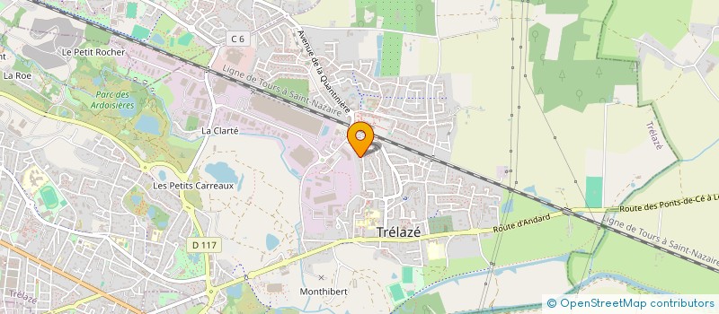 localisation de l'entreprise MONSIEUR XAVIER LERAYS à TRELAZE