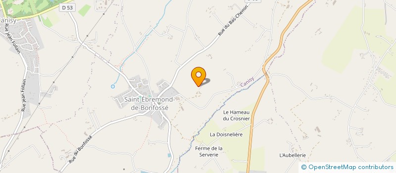 localisation de l'entreprise MONSIEUR XAVIER LEREDDE  CANISY