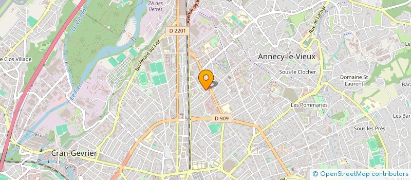 localisation de l'entreprise MONSIEUR XAVIER LEROUGE à ANNECY