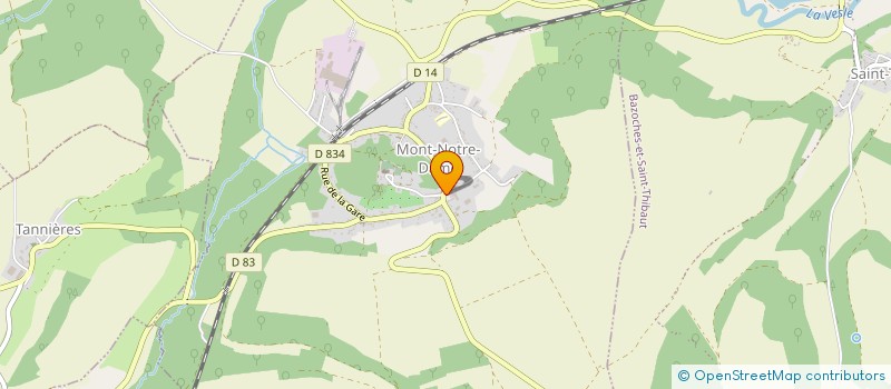 localisation de l'entreprise MONSIEUR XAVIER LEROUX  MONT-NOTRE-DAME