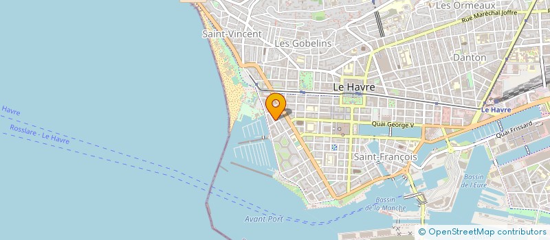 localisation de l'entreprise MONSIEUR XAVIER LESCOFFIT  LE HAVRE