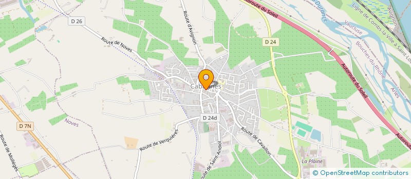 localisation de l'entreprise MONSIEUR XAVIER LESIOURD  CAVAILLON