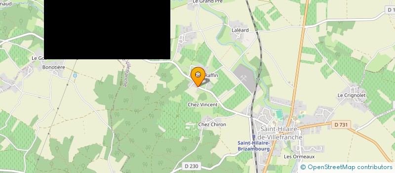 localisation de l'entreprise MONSIEUR XAVIER LESTANG  SAINT-HILAIRE-DE-VILLEFRANCHE