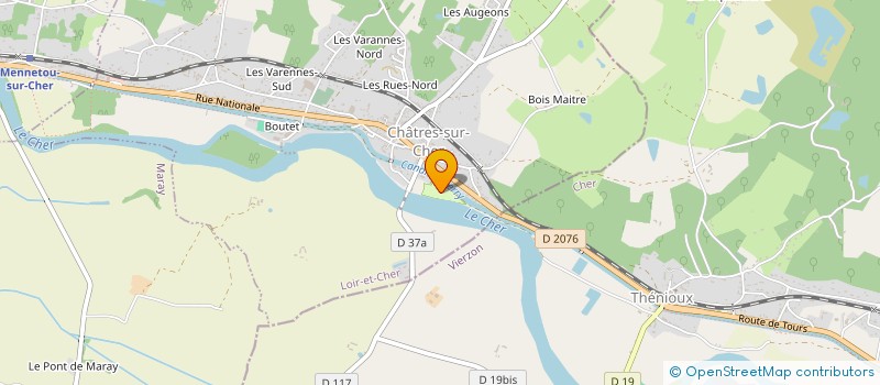 localisation de l'entreprise MONSIEUR XAVIER LEVACHER  CHATRES-SUR-CHER