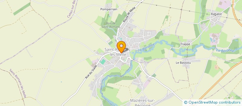 localisation de l'entreprise MONSIEUR XAVIER LEVASSEUR  SAINT-ROMANS-LES-MELLE