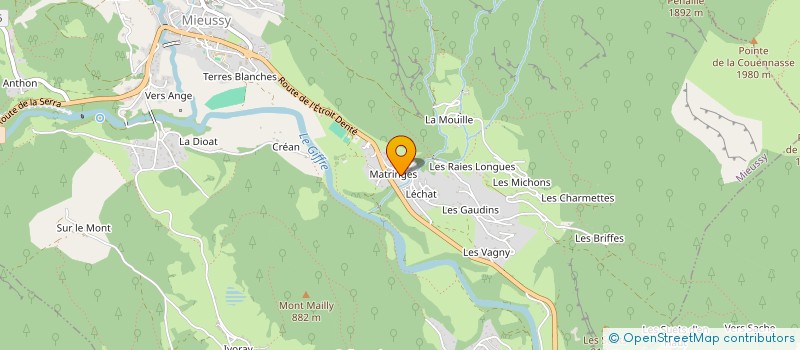 localisation de l'entreprise MONSIEUR XAVIER LEVEQUE  MIEUSSY