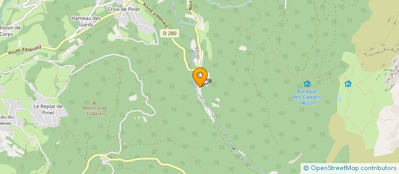 localisation de l'entreprise MONSIEUR XAVIER LEVRAT  REVEL