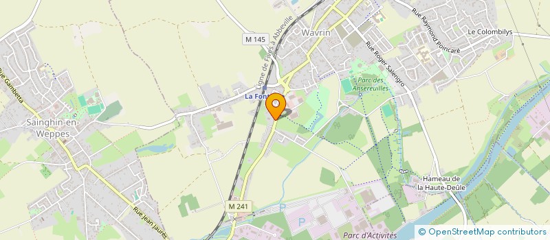 localisation de l'entreprise MONSIEUR XAVIER LHEUREUX  WAVRIN