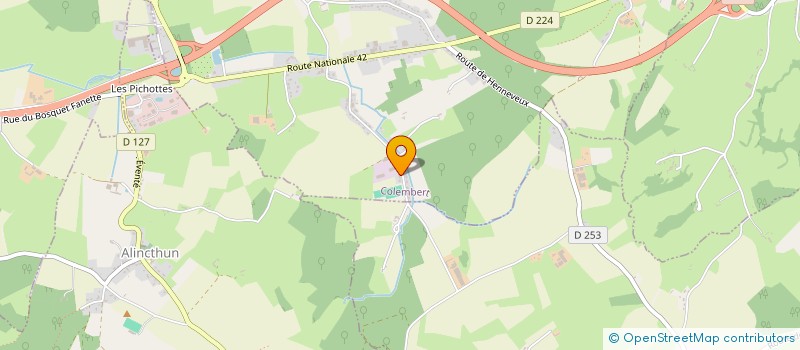 localisation de l'entreprise MONSIEUR XAVIER LHEUREUX  COLEMBERT