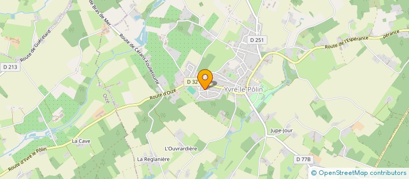 localisation de l'entreprise MONSIEUR XAVIER LIGEREAU  YVRE-LE-POLIN