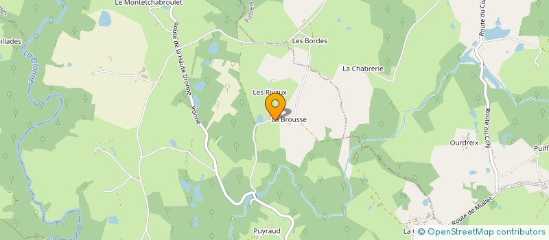 localisation de l'entreprise MONSIEUR XAVIER LIMOUZIN à SAINT PRIEST LES FOUGERES