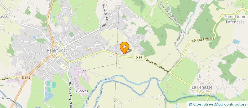 localisation de l'entreprise MONSIEUR XAVIER LINARES  REALMONT