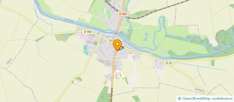 localisation de l'entreprise MONSIEUR XAVIER LORIEUX  ATTIGNY