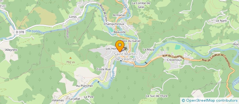 localisation de l'entreprise MONSIEUR XAVIER LORION  SAINT-MARTIN-DE-VALAMAS