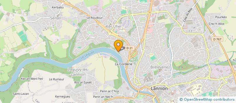 localisation de l'entreprise MONSIEUR XAVIER LOUIS OTTO MULLER à LANNION