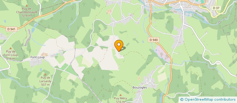 localisation de l'entreprise MONSIEUR XAVIER LOZACH à BOURGANEUF