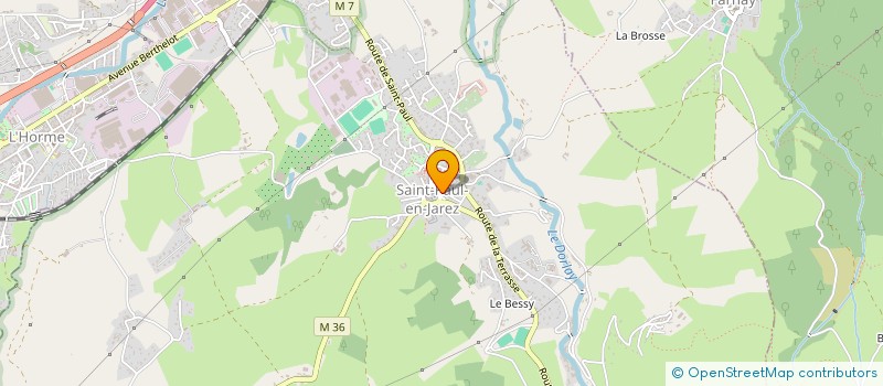 localisation de l'entreprise MONSIEUR XAVIER LOZANO  SAINT-PAUL-EN-JAREZ