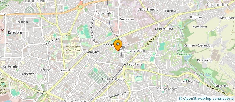 localisation de l'entreprise MONSIEUR XAVIER MADEC à BREST