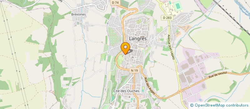 localisation de l'entreprise MONSIEUR XAVIER MAILLOT à LANGRES