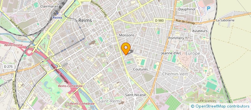 localisation de l'entreprise MONSIEUR XAVIER MAITRE à REIMS