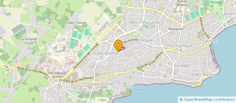 localisation de l'entreprise MONSIEUR XAVIER MAIZIERE  SAINT-NAZAIRE