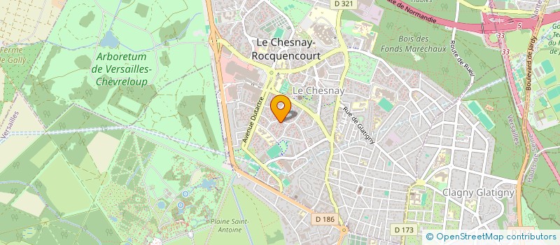 localisation de l'entreprise MONSIEUR XAVIER MALBRUNOT  LE CHESNAY-ROCQUENCOURT