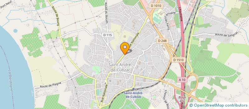 localisation de l'entreprise MONSIEUR XAVIER MALEMBIC  SAINT-ANDRE-DE-CUBZAC