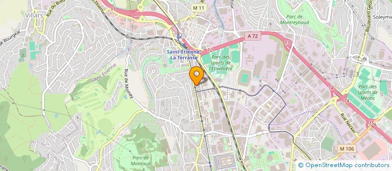 localisation de l'entreprise MONSIEUR XAVIER MALFRAY  SAINT-ETIENNE