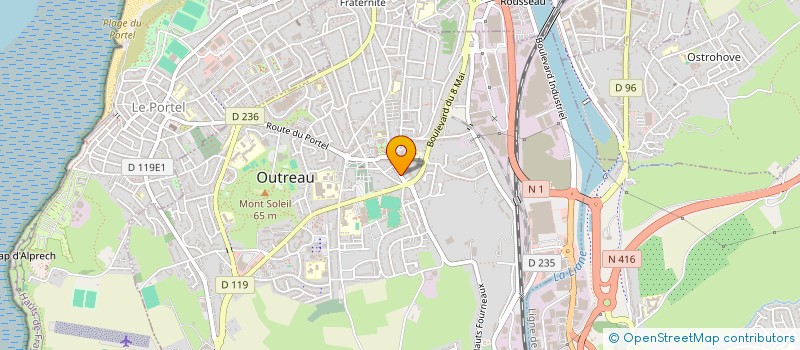 localisation de l'entreprise MONSIEUR XAVIER MALICET  OUTREAU