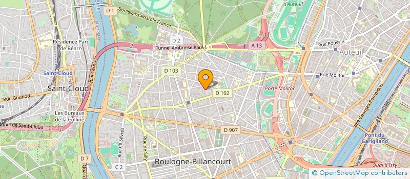 localisation de l'entreprise MONSIEUR XAVIER MALINA à BOULOGNE-BILLANCOURT