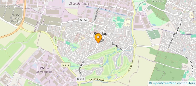 localisation de l'entreprise MONSIEUR XAVIER MALIVERT à BONDOUFLE