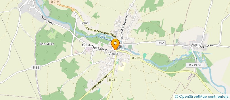 localisation de l'entreprise MONSIEUR XAVIER MALLET  VOULX