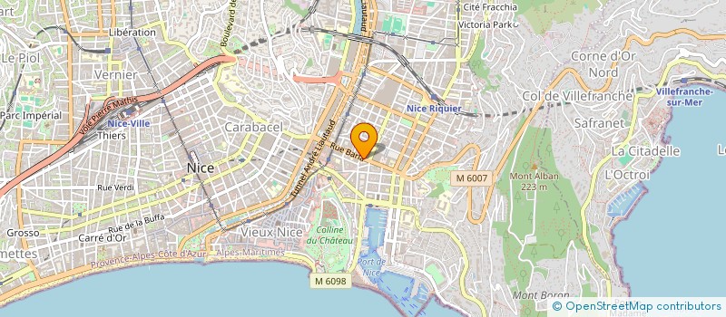 localisation de l'entreprise MONSIEUR XAVIER MANHES à NICE