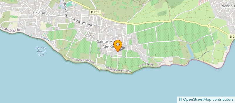 localisation de l'entreprise MONSIEUR XAVIER MANIFET  LA FLOTTE